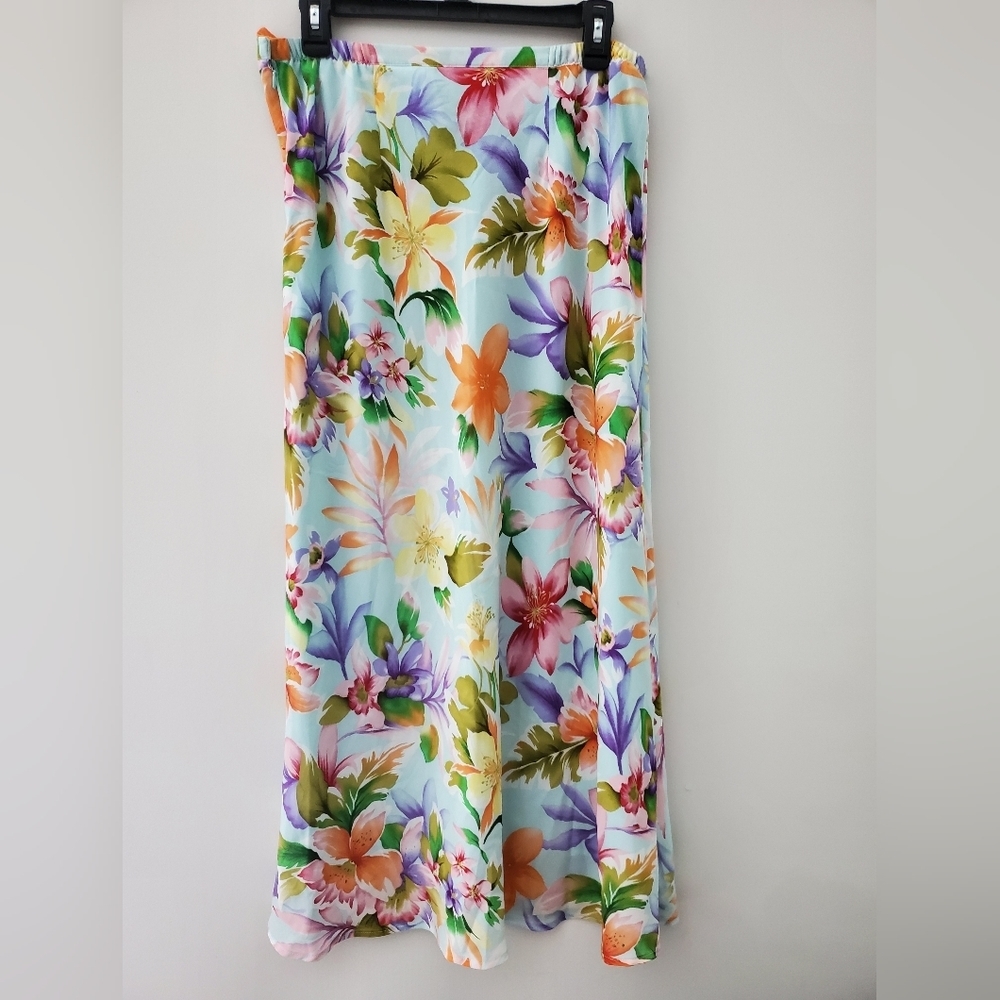 Jaclyn Floral Cottagecore Fairy Y2k Vintage Flowy Maxi Skirt Size 10